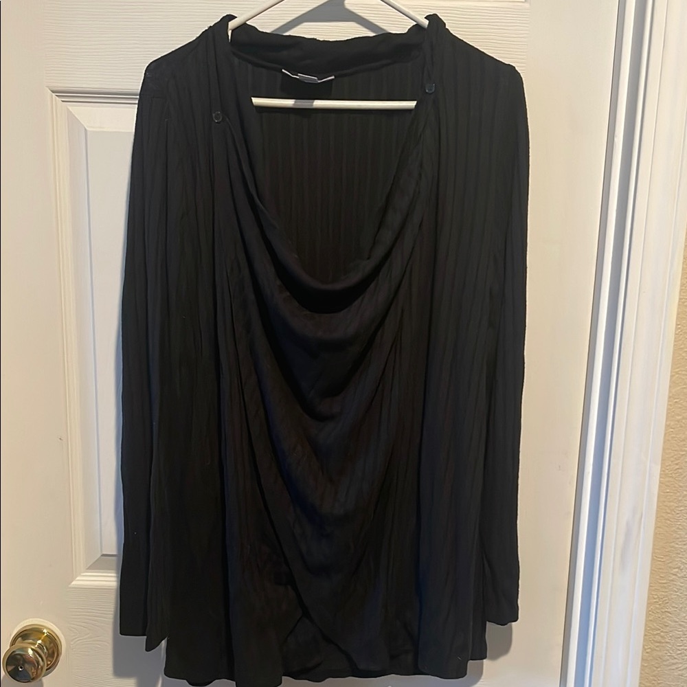 Motherhood maternity Black Draped Blouse